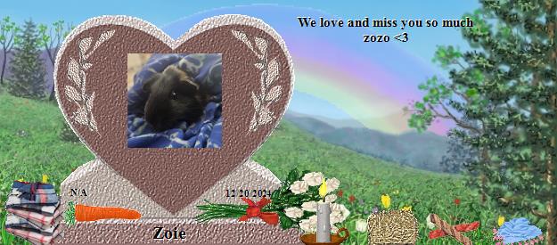 Zoie's Rainbow Bridge Pet Loss Memorial Residency Image